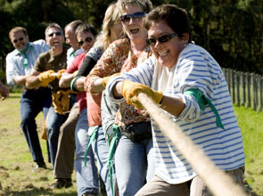 Tug o' wars are often part of a Winton Games