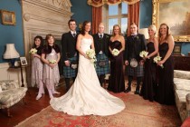 Wedding group in Winton House King Charles Room