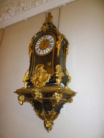 Drawing room clock at hospitality venue Winton House.