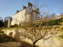 Winton House from terraced gardens | Near Edinburgh Winton House with a Magnolia in the foreground