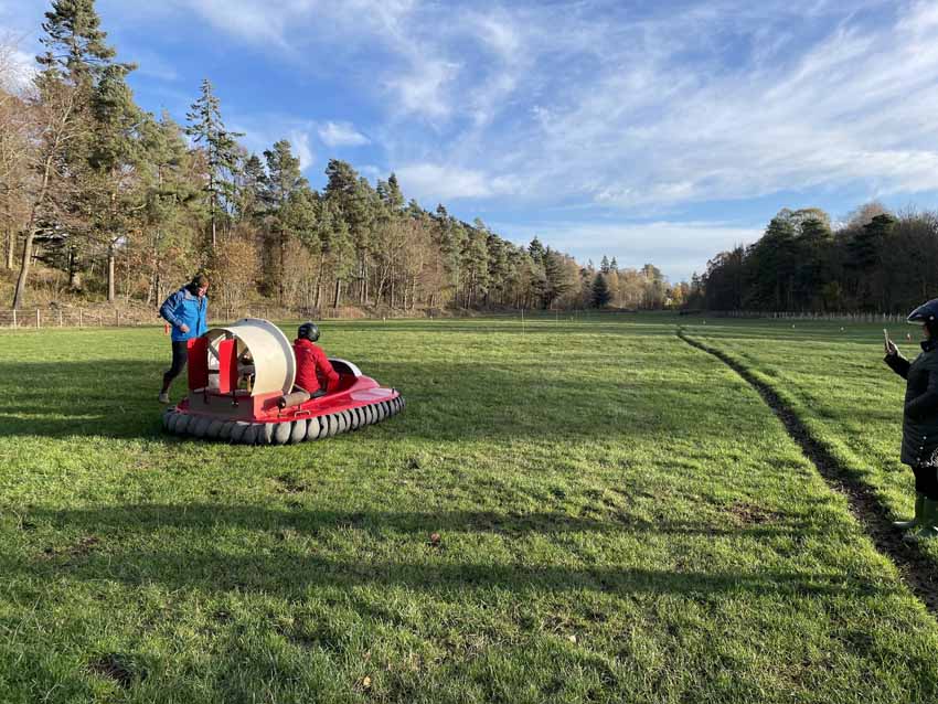 Pina Vida Miniature Hovercraft at Winton Castle