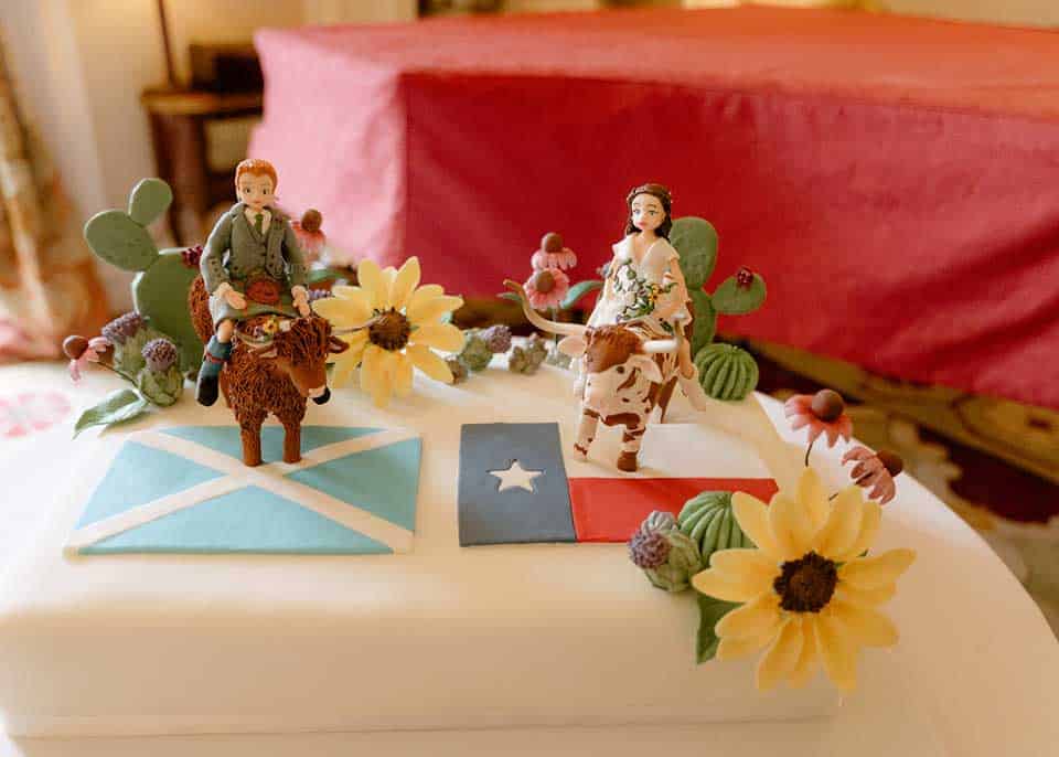 Christine and Harry's Wedding Cake at Winton Castle