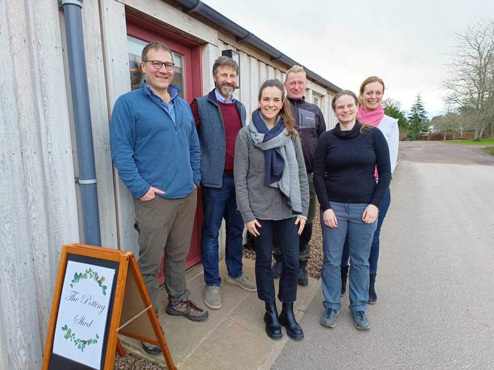 TreeStory Team Outside Potting Shed 960px